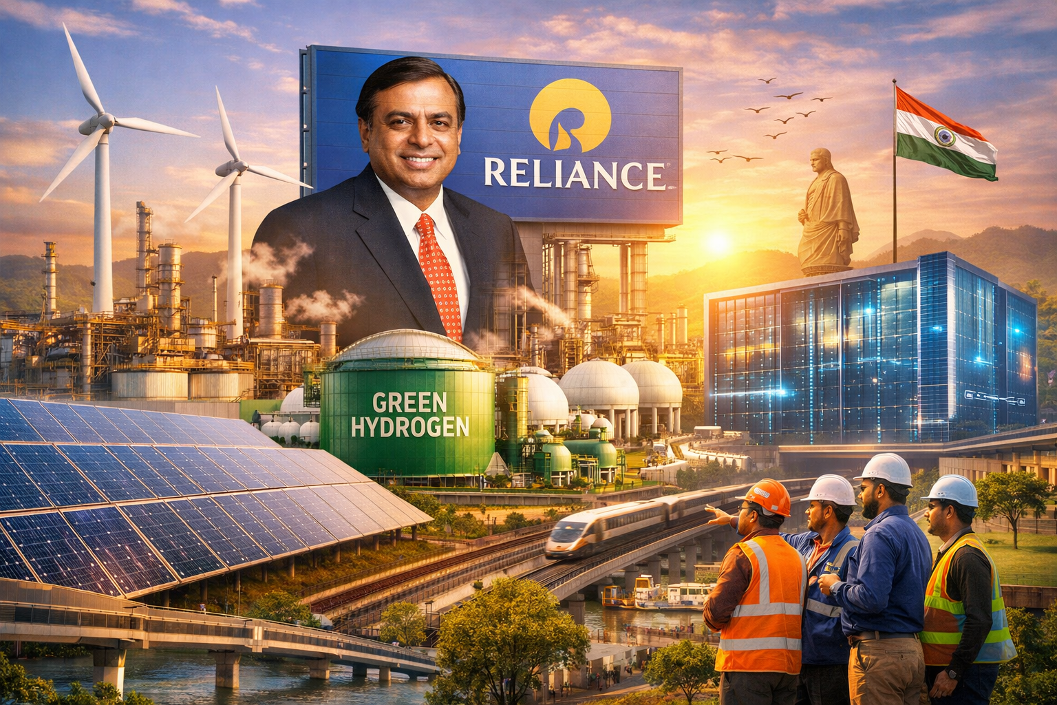 Reliance Industries Pledges ₹7 Lakh Crore Investment in Gujarat